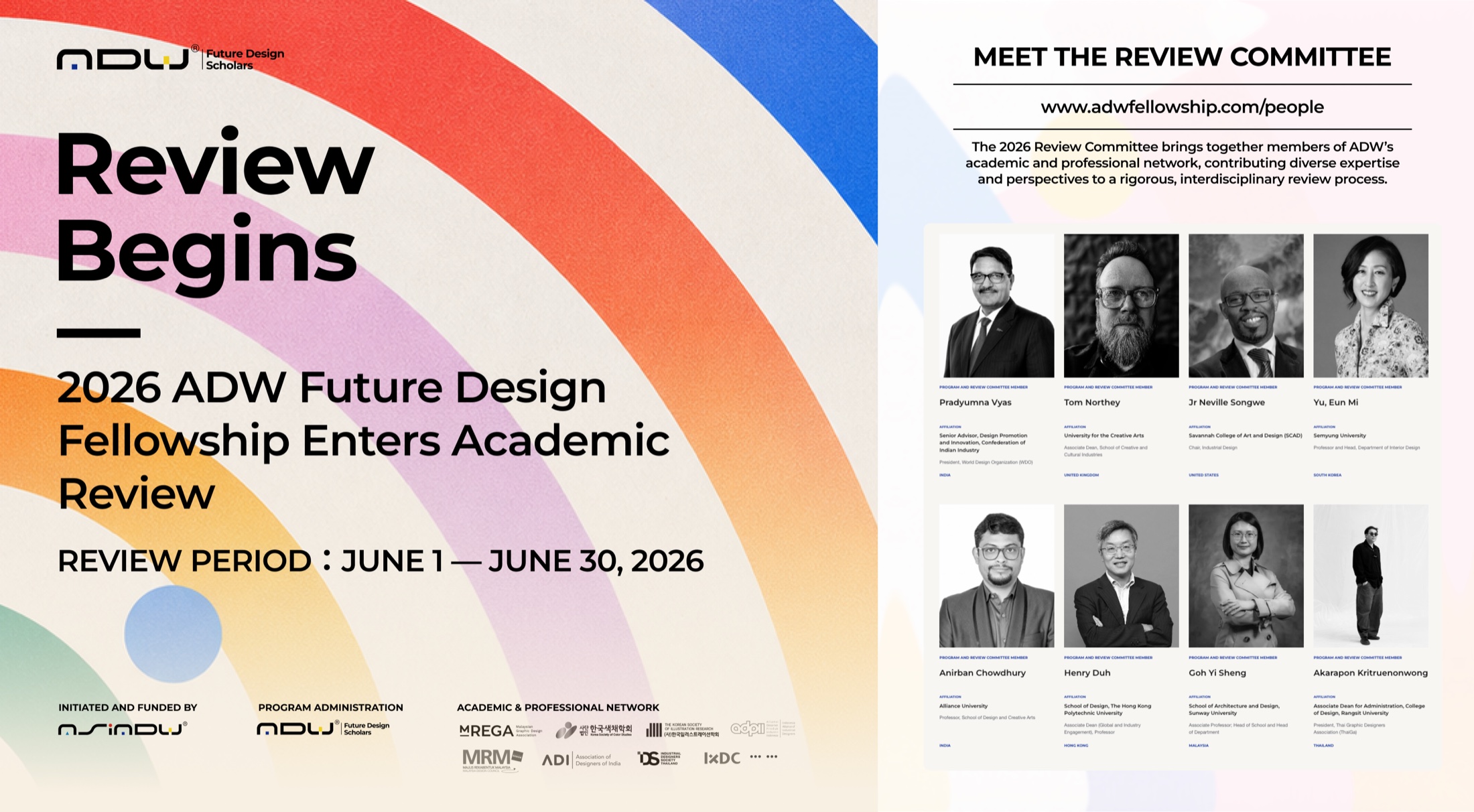 Academic review banner for the 2026 ADW Future Design Fellowship.